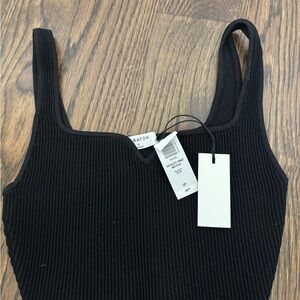 Babaton Black Sculpt Knit Top